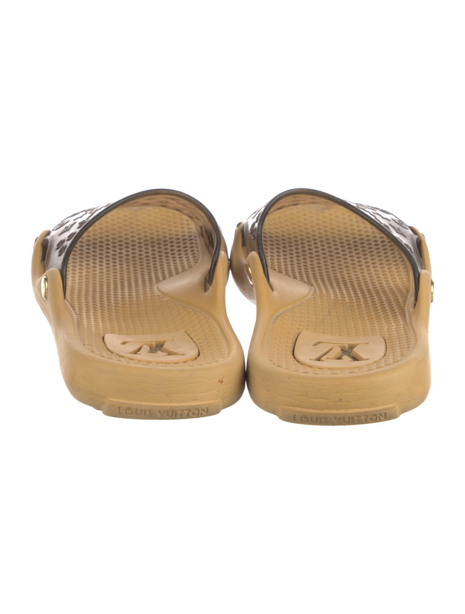 Louis Vuitton LV Monogram Rubber Slides